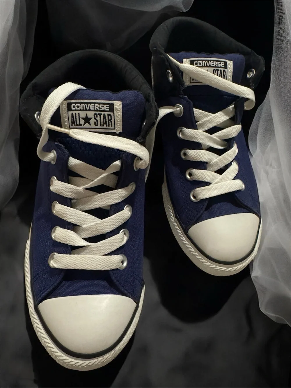 Converse Chuck Taylor All Star Size 5 1/2 Junior Tennis Shoe Blue Navy Black